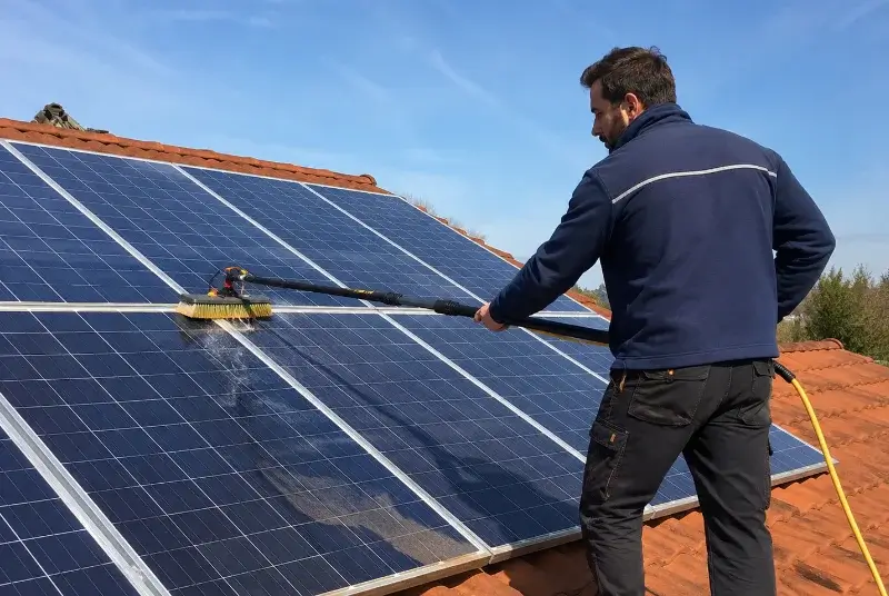 Nettoyage et entretien de panneaux solaires à Nivolas-Vermelle